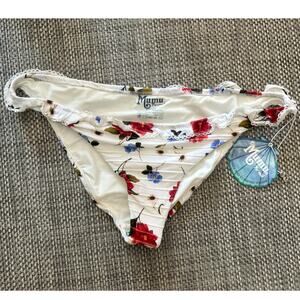 SHOW ME YOUR MUMU NWT Mermaid Collection Floral Lace Ruffle Bikini Bottoms XL